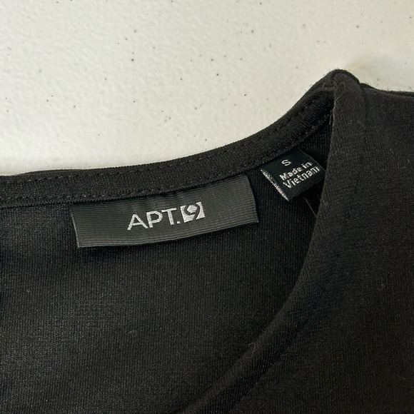 NWT Apt. 9 Black Sleeveless Sheath Eyelet Panel Dress Womens Size Small S Career - Picture 8 of 12